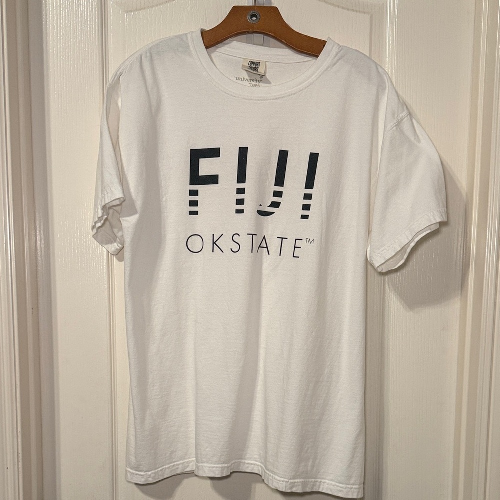 Oklahoma State University Phi Gamma Delta FIJI Fraternity Tshirt Size Large EUC